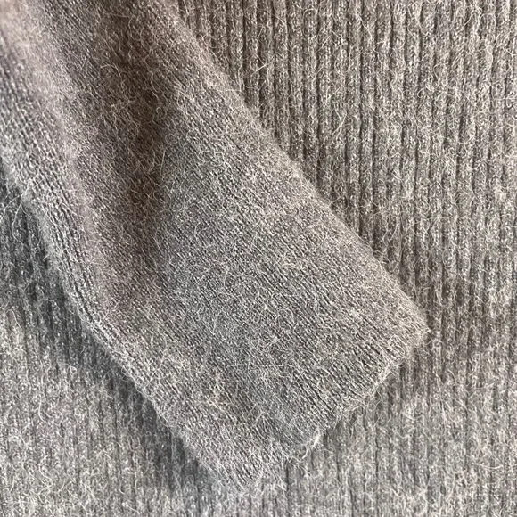 Leith Gray Knit Surplice Top Dress Sz XXS - Picture 11 of 12